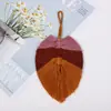 Colgante de hoja con borla de color Accesorios DIY borla de hilo de algodón creativo colgante de bolsa para bolso accesorios de ropa estilo étnico
