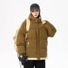 Chaqueta Cálida con Capucha Acolchada de Algodón para Adolescentes Ropa de Invierno Acolchada de Algodón para Hombre Traje Holgado Grueso de Dos Piezas Falso Abrigo de Pareja Moderno