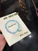 Pulseira Wangchuan Original de água-marinha azul natural e pedra de sal marinho, fresca e translúcida, versátil, estilosa e elegante