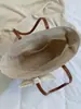 Shuai Mi Home Estilo Vacacional Artístico Moda Bolso de Hombro Único para Playa 2026 Nuevo Color Block Bolso de Axila Bolso Casual de Paja Tejida