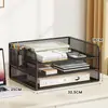 Estante de Armazenamento de Arquivos para Mesa de Escritório Estante de Armazenamento de Arquivos de Metal Suprimentos de Escritório Artefato de Organização de Arquivos de Dados Coleção