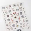 Adesivos para Unhas Estilo Retro Dunhuang Seda de Ferro Padrão Banhado a Ouro M764 Série Zen Estilo Chinês Novo Adesivos para Unhas