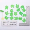 Pendientes de Hojas Verdes Transparentes Acrílicos Sencillos de Joker Pendientes Frescos Accesorios de Joyería Caseros DIY