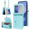 Funda Plegable Samsung Zflip8/7/ 40% de descuento Estilo Bolso Cruzado Adecuada para Huawei/Oppo/Moto Funda de Cuero tipo Acordeón Estilo Chanel
