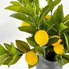 2025 Nova Árvore de Limão Artificial Flor de Seda Material Artesanato de Moldagem Adereços de Fotografia Plantas Verdes Decoração de Casa Cena