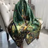Bufanda de Seda Brocada Estilo Nuevo 2025 para Mujer, Primavera y Otoño, Elegante Versión Coreana, Bufanda de Seda Versátil de Hangzhou y Chal