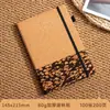 Cuaderno Patchwork de Posos de Café Ecológico Transfronterizo A5 Cuaderno de Negocios de Corcho Regalo Corporativo con Logo Personalizable