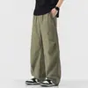 Ropa para Hombre Feng She / Primavera Verano Nuevo Pantalón Casual Recto Holgado para Hombre Tendencia Americana Retro Japonés Simple Versátil Pantalón Largo