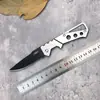 Cuchillo Plegable para Exteriores de Acero Inoxidable Spot Cuchillo de Fruta para el Hogar Cuchillo Multifuncional Portátil para Camping Defensa Personal Cuchillo para Llaves