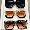Gafas de Sol Cuadradas Grandes Estilo Retro Europeo y Americano Transfronterizas para Mujer, Elegantes y de Alta Gama, Lentes Versátiles sin Graduación para Hombre, Estilo Casual
