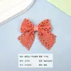 Laço de poliéster de laço único com bordas ocas, acessório têxtil DIY, material de decoração de renda fresco e fofo para crianças