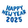 Decoración de Fiesta de Año Nuevo INS Feliz Año Nuevo 2025 Festival de Primavera Traje de Tarjeta de Papel HAPPYNEWYEAR Globo de Aluminio