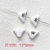 Ins simple estilo Chanel encantador oso a cuadros cuentas DIY joyería hecha a mano pulsera collar accesorios con cuentas