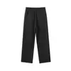 Pantalones Casuales Largos de Pierna Ancha Rectos Holgados de Tela Fluida, Estilo Simple de Alta Gama, Marca de Moda, Versátiles, para Hombre, Novedad de Primavera