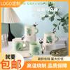 Linda Taza de Cerámica de Dibujos Animados de Panda Pequeño para el Hogar con Tapa y Cuchara Taza de Alto Valor de Color Taza de Regalo Acompañante