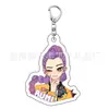 Kpop Onda Coreana Caçadora de Demônios Grupo Feminino Merchandise Chaveiro Lumi Mila Zoi Feito por Fãs Pingente Dupla Face de Acrílico
