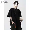 Diagrama de Red # T10, P20 Versión Original 220g 21 Piezas Algodón Puro Bordado Negro Gris Oscuro Gris Claro M-6XL Cuello Redondo
