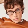 Óculos de Sol Jamie 9432 Estilo Zhang Yuanying Armação Pequena Oval Estilo Coreano Retrô Lentes Lisas Anti-Luz Azul Podem Ser Personalizados para Miopia