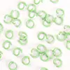 Llavero de anillo de plástico de colores Accesorios para abalorios DIY Colgante de anillo de resorte Gancho de campana Materiales para cadena de teléfono móvil