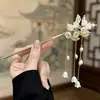 Nuevo Pasador de Aleación con Borla Estilo Chino para Mujer, Pasador de Gama Alta de Nicho, Pasador Versátil de Estilo Antiguo para Accesorios de Peinado Cheongsam y Hanfu