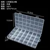 Caja de Plástico Transparente de 28 Compartimentos para Accesorios de Ferretería, Joyería, Cuentas y Diamantes Pequeños Caja de Almacenamiento, Caja de Empaque para Componentes Electrónicos