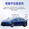 Adecuado para Tesla Model Y Fibra de Carbono ABS Spoiler Modificación Ala Trasera Carbono Seco Ala Deportiva de Alto Rendimiento Venta al por Mayor