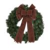 Decoración para la punta del árbol de Navidad de Amazon Transfronterizo Lazo Grande Cinta con Borde de Terciopelo para Lazo DIY