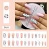 Drill wear armor gelo cor transparente flash Diamond 24 unhas postiças boxed terminado por atacado comprimidos de manicure de alta qualidade