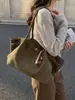 Bolsa Coreana de Nicho Grande Capacidade Feminina Fosca Tote Bag Versátil para o Dia a Dia Bolsa de Axila Moda Retro Bolsa de Ombro
