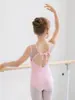 Ropa de Baile para Niños, Ropa de Práctica de Manga Corta, Ropa de Gimnasia, Vestido de Ballet de Baile de Manga Corta para Niñas, Body de Baile Chino