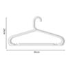 Percha de plástico antideslizante para el hogar, sencilla, para colgar pantalones, para secar ropa en blanco y negro, sin costuras, ahorra espacio, con arco de almacenamiento audaz.