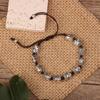 Pulsera Artesanal Estilo Nacional para Hombres y Mujeres Retro Todo-partido Pulsera Ajustable Elefante Pez Pequeño Doble Capa Correa Mori Accesorios