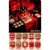 Decoração e ornamentos para mesa de chá de casamento, arranjo de mesa para decorar a sala de estar, quarto de noiva de alto padrão, conjunto de cerimônia de chá de noivado estilo chinês novo