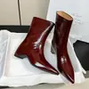 Botines de moda de tacón alto con punta fina, estilo coreano retro y moderno para mujer 2026, elegantes botines nuevos para otoño e invierno, sin cordones, que aumentan la altura, hasta la mitad de la pantorrilla