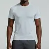 Camiseta Deportiva Casual de Manga Corta para Hombre Amazon Transfronteriza, Nueva, de Nailon, Cuello Redondo, Seda Helada, de Secado Rápido, para Viajes y Exteriores