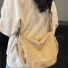Bolso Informal de Moda de Gran Capacidad en Tela de Nylon, Elegante Modelo Nuevo para Primavera y Verano, Bolso Cruzado de Hombro Único de Color Sólido de Moda para Mujer