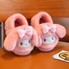 Chinelos de Algodão Infantis para Outono e Inverno, Impermeáveis, para Casa, Antiderrapantes, para Meninos e Meninas, Chinelos de Algodão Infantis Cartoon, Chinelos de Pelo