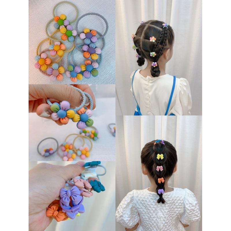 儿童彩色花朵皮筋