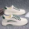 Venda Direta de Comércio Exterior Tênis Brancos Primavera e Outono Sapatos Casuais Masculinos de PU Estilo Coreano Tendência Sapatos Casuais de Couro