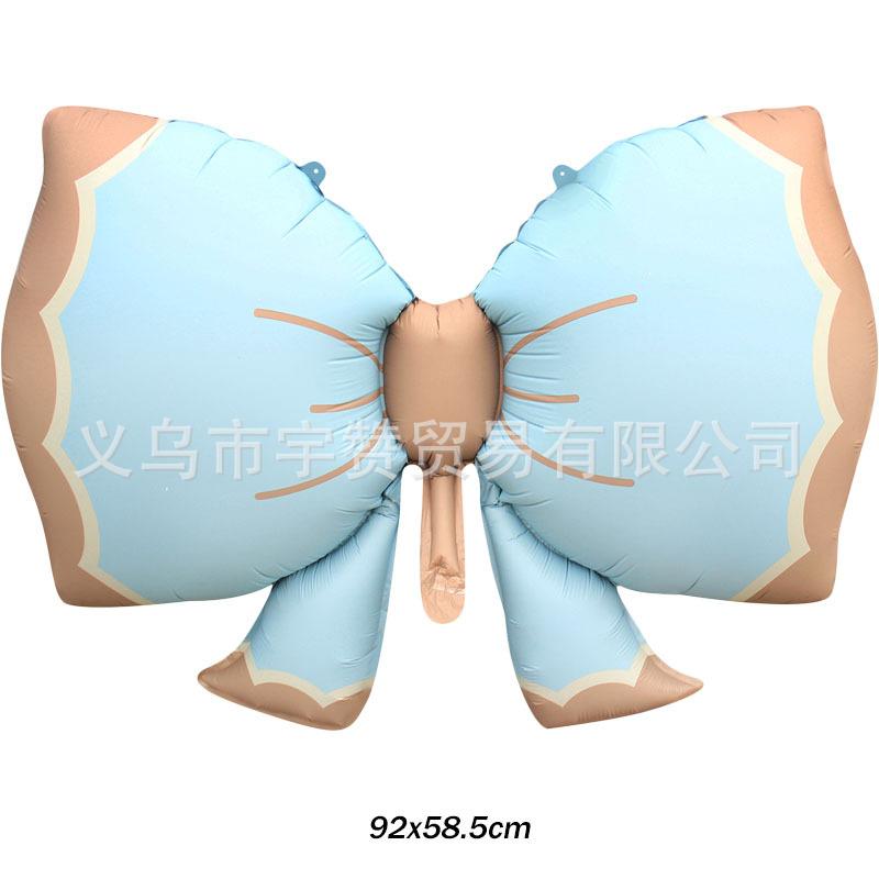 蓝色哑光蝴蝶结