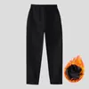 Pantalones de Chándal Azul Marino para Niños Otoño e Invierno Estudiantes de Primaria y Secundaria Pantalones de Uniforme Escolar Engrosados de Terciopelo para Niños y Niñas Pantalones Rectos Holgados
