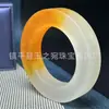 Venta al por mayor del fabricante Pulsera de Jade de Cuarcita Sala de Transmisión en Vivo de Tela de Rizo Exhibición Color Jade Hielo Alto Pulsera de Flor Flotante de Hielo