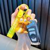 Llavero luminoso con forma de serpiente del zodiaco y sonido, para estudiantes, pequeño juguete de serpiente, colgante para bolso de coche, llavero pequeño, regalo al por mayor