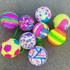 Venta Caliente al por Mayor Juguetes para Niños Puesto del Mercado Nocturno Bola de Cuerda de Colores Balón de Fútbol Inflable Elástico Cadena Pelota de Sandía