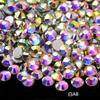 SS5 Diamante plano redondo de vidrio DIY para decoración de uñas, pegatinas de cristal con cuentas de colores, accesorios de decoración para fundas de teléfono móvil