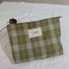 Bolsa de cosméticos estilo ins estilo coreano clutch a cuadros bolsa de aseo bolsa de tela de gran capacidad bolsa de almacenamiento bolsa para teléfono móvil A cuadros