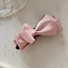 Pinza para el pelo de plátano con lazo de satén vintage para coleta alta, Pinza para el pelo de giro con un toque de alta gama, Accesorio para el pelo