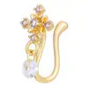 Joyería Europea y Americana Transfronteriza para Piercings Corporales, Clip para Nariz en Forma de U de Gama Alta de Nicho, Aro para Nariz sin Perforación, Tachuela para Nariz, Accesorio de Nariz de Moda
