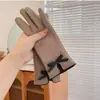 Guantes de Polar para Mujer Otoño e Invierno Dedo Índice Pantalla Táctil Lazo de Moda Estilo Coreano Guantes de Polar Colgantes para Montar