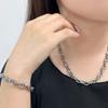 Europa y Estados Unidos transfronterizo súper ventas nariz de cerdo pulsera japonesa collar acero de titanio oro de 18K sexo estilo frío joyería para hombres y mujeres